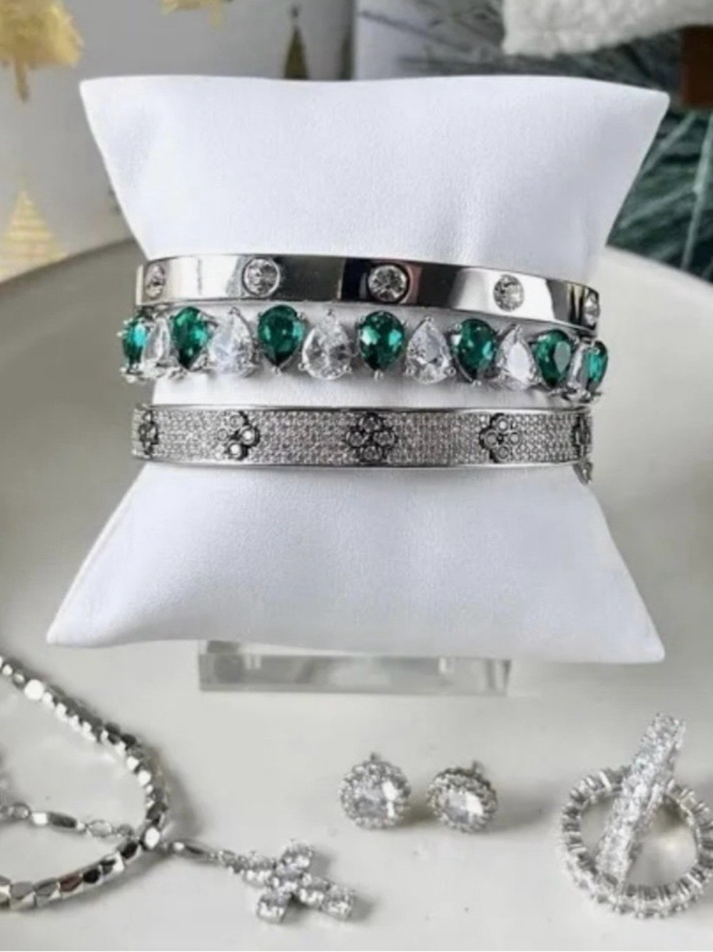 Park Lane “Frosted Frazier” Tennis Bracelet! NWOT! Has Been Altered!! - Picture 6 of 12
